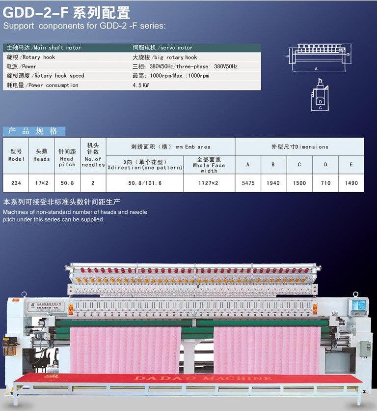 GDD-2-F雙幅系列電腦絎繡一體機(圖1)