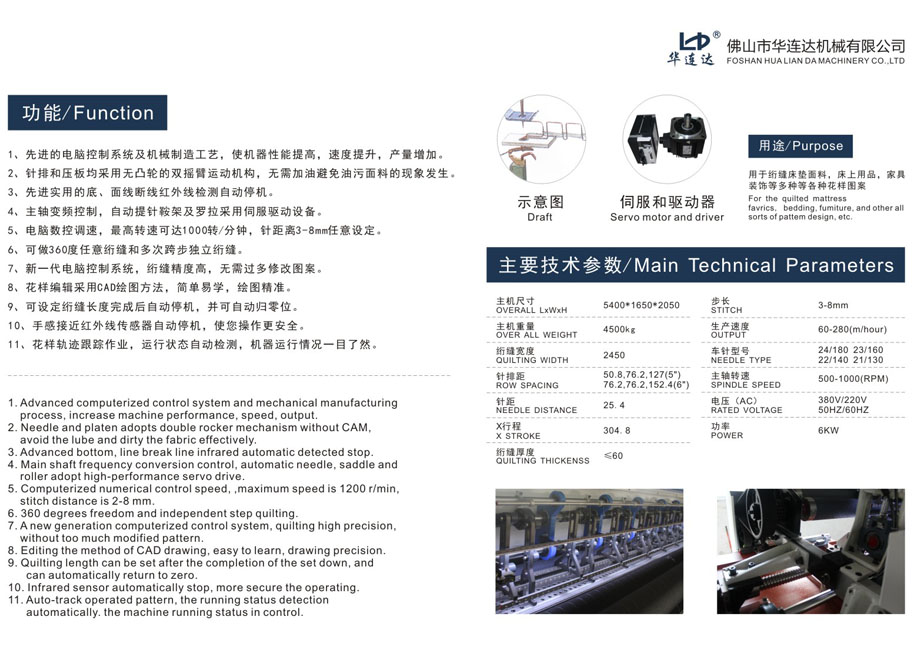 HLD-3W電腦無梭多針絎縫機(圖1)